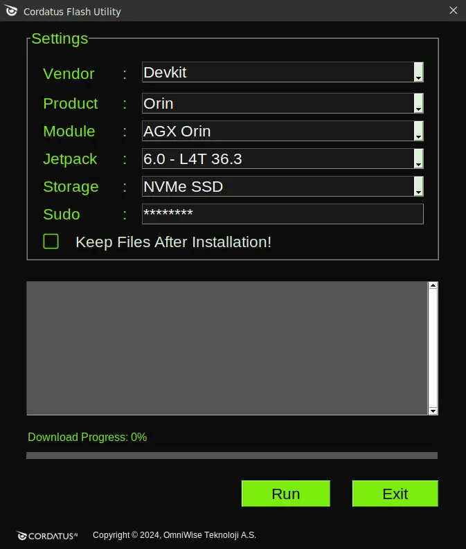 Flashing Jetson Devices App with Selection